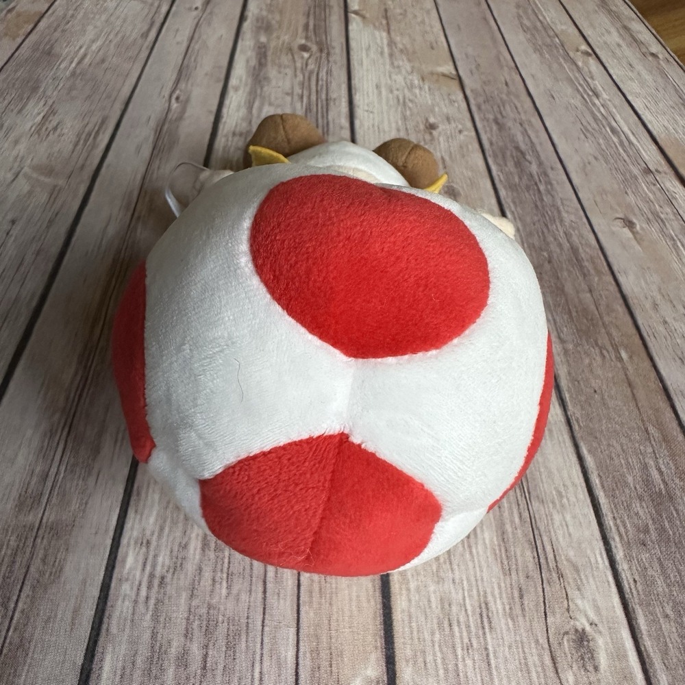 Super Mario Toad Plush 8" White Red Mushroom Head - Picture 7 of 9